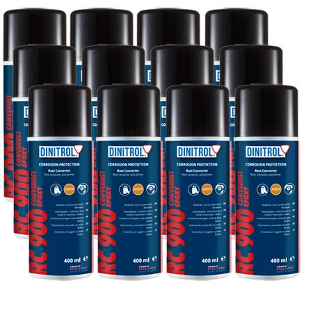 REJEL Dinitrol RC900 Rost-Umwandler & Grundierung 12 x 400 ml Aerosol von Dinitrol