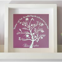 Scherenschnitt Stammbaum - Geschenk Zur Geburt von DinkyThings