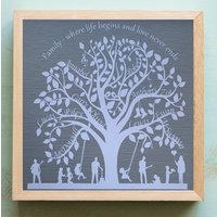 Papierschnitt Stammbaum - Individuelles Handgemachtes Geschenk Papierschnitt Stammbaum - Individuelles Handgemachtes Geschenk von DinkyThings
