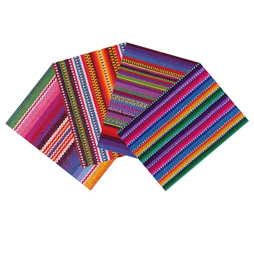 Dinnergut | 4x12 Papier-Tischsets mit Alpaca Motiv | 48 Stück DIN A3 | Premium Papier | Tischunterlage mit bunten Streifen | Muster, Sommer | Einweg Platzset für Tischdeko Dinnergut | 4x12 Papier-Tischsets mit Alpaca Motiv | 48 Stück DIN A3 | Premium Papier | Tischunterlage mit bunten Streifen | Muster, Sommer | Einweg Platzset für Tischdeko von Dinnergut