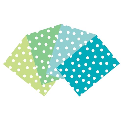 Dinnergut | 4x12 Papier-Tischsets mit Polka Aqua Motiv | 48 Stück DIN A3 | Premium Papier | Tischunterlage mit Punkten | Party, Sommer | Einweg Platzset für Tischdeko Dinnergut | 4x12 Papier-Tischsets mit Polka Aqua Motiv | 48 Stück DIN A3 | Premium Papier | Tischunterlage mit Punkten | Party, Sommer | Einweg Platzset für Tischdeko von Dinnergut
