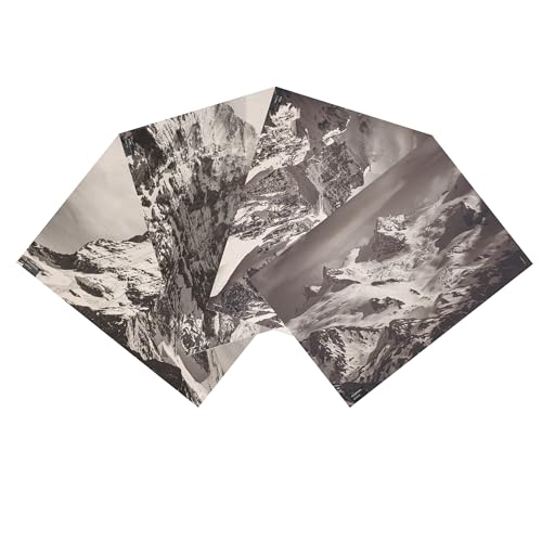 Dinnergut | 4x12 Papier-Tischsets mit Swiss Peaks Motiv | 48 Stück DIN A3 | Premium Papier | Tischunterlage mit Schweizer Bergen | Schnee, Winter, Schweiz | Einweg Platzset für Tischdeko Dinnergut | 4x12 Papier-Tischsets mit Swiss Peaks Motiv | 48 Stück DIN A3 | Premium Papier | Tischunterlage mit Schweizer Bergen | Schnee, Winter, Schweiz | Einweg Platzset für Tischdeko von Dinnergut