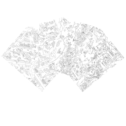 Dinnergut | 4x12 Papier-Tischsets mit Town Country Motiv | 48 Stück DIN A3 | Premium Papier | Tischunterlage zum bemalen | Ausmalen, Spielen, Kinder | Einweg Platzset für Tischdeko Dinnergut | 4x12 Papier-Tischsets mit Town Country Motiv | 48 Stück DIN A3 | Premium Papier | Tischunterlage zum bemalen | Ausmalen, Spielen, Kinder | Einweg Platzset für Tischdeko von Dinnergut