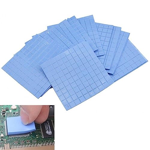 Dinntty 100 Stück Thermal Pad Gpu CPU Kühlkörper Kühlleitfähiges Silikon Thermal Leitfähiges Pad 10 * 10 * 0,5mm zur Wärmeableitung von Dinntty