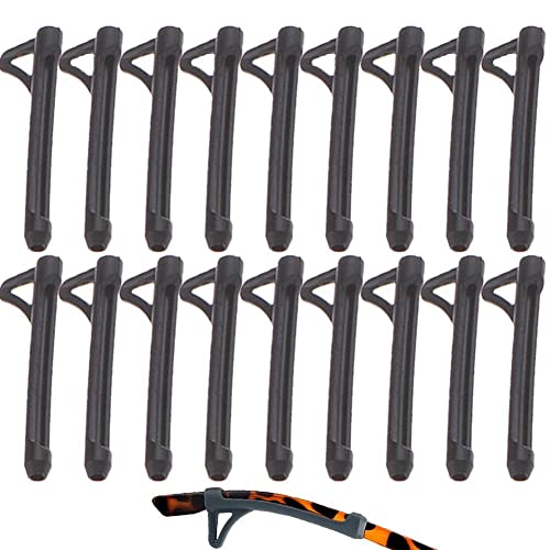 Dinntty Brillenhalter 5 Stück Silikon-Brillen-Ohrgriff-Haken Anti-Rutsch-Brillenbügel-Halter-Schutz für Brillen Sonnenbrillen von Dinntty