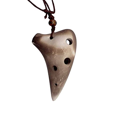 Dinntty Ocarina-Instrument 6-Loch-Ocarina, anmutige Form, Keramik-Ocarina, Mini-Ocarina für Anfänger, professionelle Leistung von Dinntty