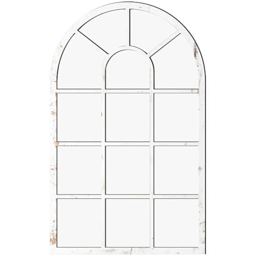 Dinntty Wandspiegel Montiert Dekorative Hängende Gewölbte Fensterrahmen-Dekoration Wandmontierte Wanddekoration Für Badezimmer-waschtisch, Wohnzimmer von Dinntty