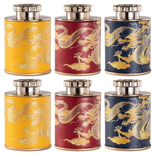 Elegante Leere Teedose Aus Metall Aus Weißblech, 6 Stück, Schicke Mini-runde Dosenbox Für Selbstgemachte Kerzen, Trockene Lagerung, Gewürze, Tee, Süßigkeiten, Party Elegante Leere Teedose Aus Metall Aus Weißblech, 6 Stück, Schicke Mini-runde Dosenbox Für Selbstgemachte Kerzen, Trockene Lagerung, Gewürze, Tee, Süßigkeiten, Party von Dinntty