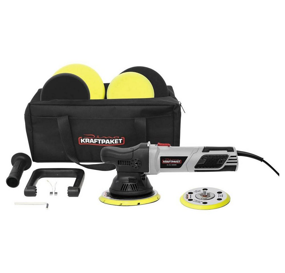 Dino KRAFTPAKET Poliermaschine Exzenterpoliermaschine 900W 640300, Stufenlose Drehzahlregulierung von Dino KRAFTPAKET