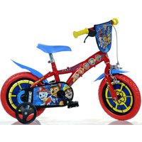 Dino Kinderfahrrad "Paw Patrol 12 Zoll", 1 Gang, mit Stützrädern, Trinkflasche und Frontschild von Dino