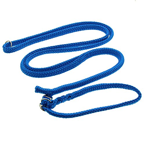 Dinoleine Retrieverleine, Längenverstellbar, Inkl. Standard Messing-Karabiner, Polyester, Maße: 130-220 cm, Blau, 250811 von Dinoleine