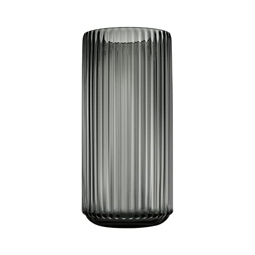 Dinyeo Große zylinderförmige Blumenvase aus grauem Glas für Bauernhaus, Esstisch, Tafelaufsätze, Dekoration Dinyeo Große zylinderförmige Blumenvase aus grauem Glas für Bauernhaus, Esstisch, Tafelaufsätze, Dekoration von Dinyeo