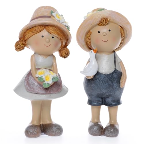 Dio only for you 2er Set Garten Kinder | Dekofigur Figur Junge Mädchen Gartenfigur | 15,5x6,5 cm Dio only for you 2er Set Garten Kinder | Dekofigur Figur Junge Mädchen Gartenfigur | 15,5x6,5 cm von Dio only for you