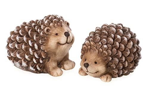 Dio only for you 2er Set Igel | Figur Dekofigur | Herbst Herbstdeko | Winter Winterdeko |13 cm | Zierfigur Tierfigur von Dio only for you