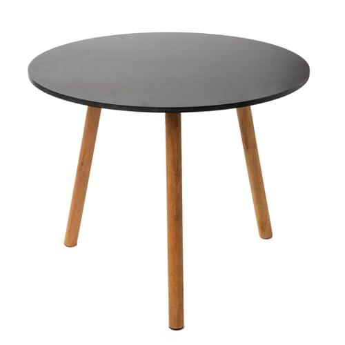 Dio only for you Beistelltisch schwarz oval | Tisch Sofatisch Couchtisch Holz | 45,5x39,5 cm von Dio only for you
