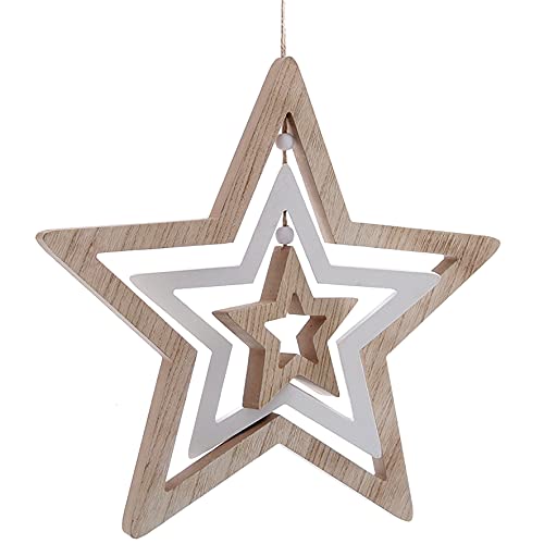 Großer Dekohänger Stern | Ø 35 cm | Fensterhänger Hänger Aufhänger | Holzherz Hängedeko von dio only for you