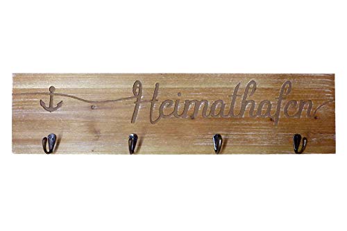 Dio Hakenleiste Heimathafen mit 4 Haken ca.60x15cm MDF von Dio