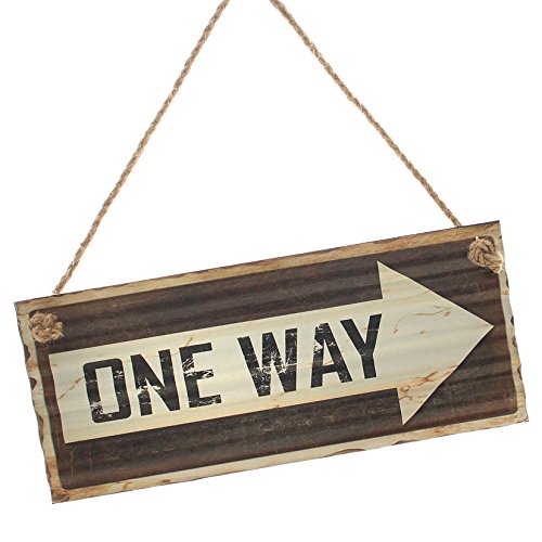 Schild "One Way", Blechschild One Way von Dio