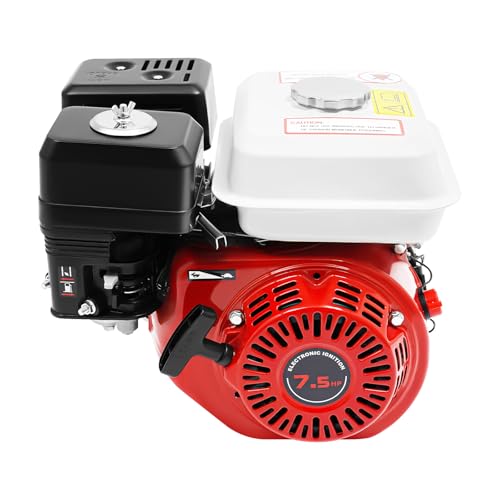 DioPaiB 4-Takt-Benzinmotor 7.5 PS Gasmotor Benzin Motor 212ccm Go-Karts mit Motor Benzin Benzinbetriebener Mehrzweckmotor 0.79Gal Luftkühlung Einzylinder für Wasserpumpen, Rüttler von DioPaiB