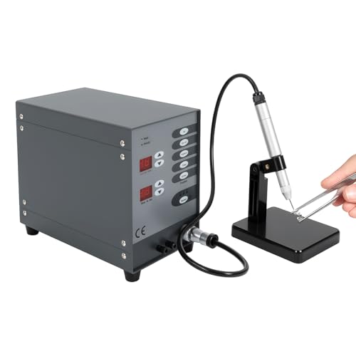 DioPaiB Automatische Punktschweißgerät 220v 100w, Pulse Spot Welder mit LCD-Bildschirme, Punktschweißmaschine Automatischer Schmuckschweißmaschine Elektrische für Schmuck-Schweißen von DioPaiB