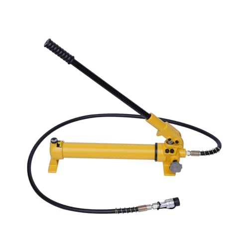 DioPaiB Manuelle Hydraulikpumpe 700cc Hydraulikzylinder mit Pumpe 1.8 M Schlauch Hand Hydraulikpumpe 0-70 Mpa Hydraulik Handpumpe für Autoreparaturen, ZG3 von DioPaiB