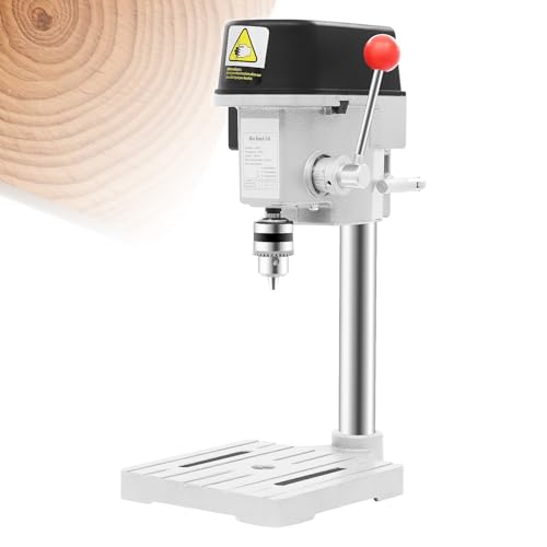 DioPaiB Mini Tischbohrmaschine 340W 220V, Tragbare Säulenbohrmaschine 0-16000U/min, Elektrische Standbohrmaschine 3 Geschwindigkeiten Einstellbar, Mini-Bohrmaschine Tisch Bohrmaschine, für Eisen holz von DioPaiB