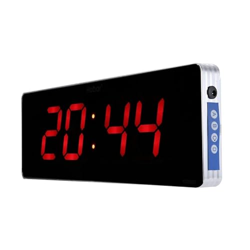 14,2 '' große Wandhalterung Digitaluhr, elektrische LED-Word-Anzeige Moderne Kalender Wanduhr für Zimmer Schlafzimmer Büro(Kalender + Temperatur + Woche) von Dioche