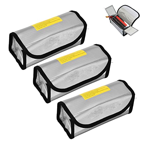 3Pcs Lipo-Sicherheitstasche, Feuerfeste Sicherheitsschutztasch, Lipo Batterie Tasche Feuerfest Explosionsgeschützte Batterie Safe Bag für Charge, Lipo Akku Tasche, Lipo Safe Bag 3Pcs Lipo-Sicherheitstasche, Feuerfeste Sicherheitsschutztasch, Lipo Batterie Tasche Feuerfest Explosionsgeschützte Batterie Safe Bag für Charge, Lipo Akku Tasche, Lipo Safe Bag von Dioche