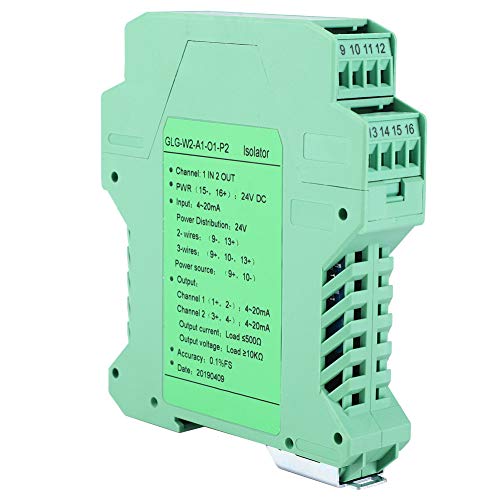 4-20 MA Analoger Signalsplitter 1 Eingang 2 Ausgang 4-20mA auf 4-20mA DC 24 V DC Stromsignaltrenner Sender 4-20 MA SPS-Erkennungssignalkonditionierer von Dioche