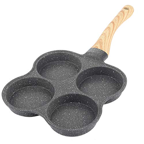 4-Loch-Pancake Pfanne,Kitchen Utensil Omelettpfanne Antihaft-Maifan-Steinbeschichtung-Eierbratpfanne Omelett-Pfanne Burger Maker,für Induktionsherd Gasherd von Dioche