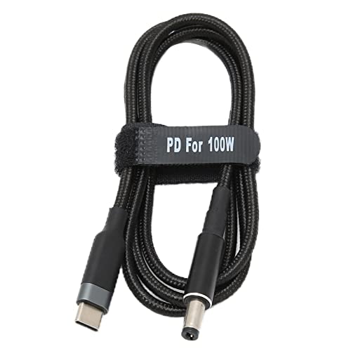 Dioche USB C zu DC 5.5mm x 2.1mm, Laptop-Ladekabel, 100 W, Dual-Chip, Type-C-Stecker-Eingang auf DC-Stecker, Ladekabel (1 m) von Dioche
