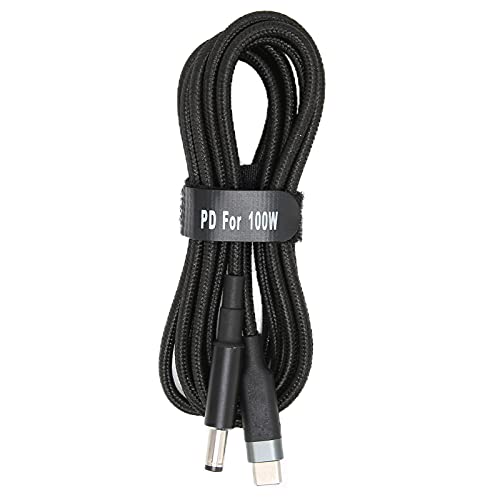 Dioche USB C auf DC Laptop Ladekabel, 5.5 x 2.1mm, 100W, Dual Chip, Type-C Stecker Eingang auf DC-Stecker (2 m) von Dioche