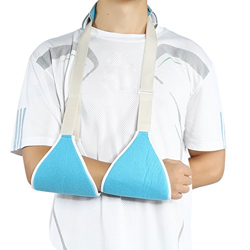 Armschlinge Schulter Wegfahrsperre, Verstellbare Kinder Erwachsene Armschlinge Schulterstütze Verstauchung Fracture Brace Strap für Gebrochene & Gebrochene Knochen, Luxation, Verstauchungen(Blau) von Dioche