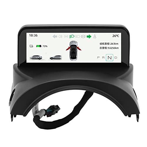 Auto-Armaturenbrett-LCD-Bildschirm, 4,6 Zoll Auto-HUD-Bildschirm LCD-Tachometer-Bildschirm Digitales Armaturenbrett-Display Ersatz für Y (Intel Atom) von Dioche