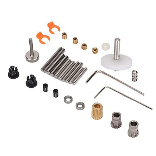 Extruder Double Pulley Extruder Kit Metall Double Pulley Extruder Kit Double Concave Gear Design Stabiler Vorschub Metallmaterial 3D-Drucker Extruder Kit für Ender 3 von Dioche