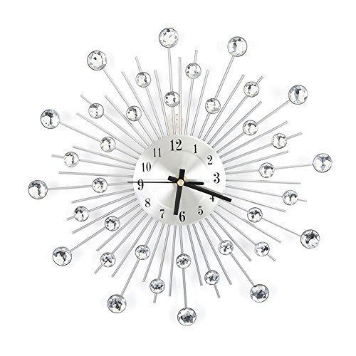 Diamant-Stern-Metall-Wanduhr, Kristallsternuhr, Heimdekoration, mit Diamanten besetzt, Dekoration für Schlafzimmer, Wohnzimmer Diamant-Stern-Metall-Wanduhr, Kristallsternuhr, Heimdekoration, mit Diamanten besetzt, Dekoration für Schlafzimmer, Wohnzimmer von Dioche