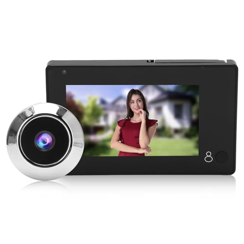 Digitaler Türspion,Video-Türklingel-Kamera Smart Wireless Video-Türklingel 4 3 Zoll TFT-Farbbildschirm 145 Grad Weitwinkel Anti-Peeping-Sicherheit für zu Hause von Dioche