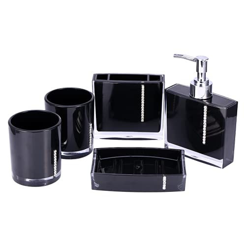 Elegantes Badezimmer-Set, Acryl, Leicht zu Reinigen und Pflegen, Hält Ordentlich und Organisiert Elegantes Badezimmer-Set, Acryl, Leicht zu Reinigen und Pflegen, Hält Ordentlich und Organisiert von Dioche