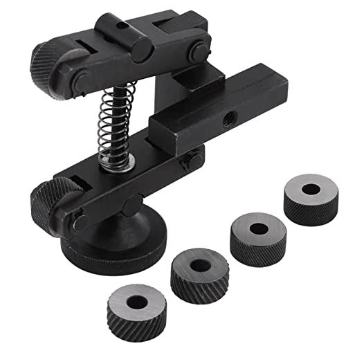 Dioche Einstellbarer Knurling -Werkzeughalter mit Linearem Knurl -Werkzeug für Mini Drehmaschine Hochleistungsstahl 45# Kohlenstoffstahl mit CR15 Rad Kompatibel mit Schnellwechsel Werkzeugpfosten von Dioche