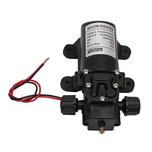 Dioche Elektrische Hochdruckpumpe, DC 12V 70W 6L/Min. Selbstansaugende Wasserpumpe aus Kunststoff mit Zweiseitigem Gewinde, Niedrigstrom-Membranpumpe für Wohnmobile, Wohnmobile, Marineboote Dioche Elektrische Hochdruckpumpe, DC 12V 70W 6L/Min. Selbstansaugende Wasserpumpe aus Kunststoff mit Zweiseitigem Gewinde, Niedrigstrom-Membranpumpe für Wohnmobile, Wohnmobile, Marineboote von Dioche