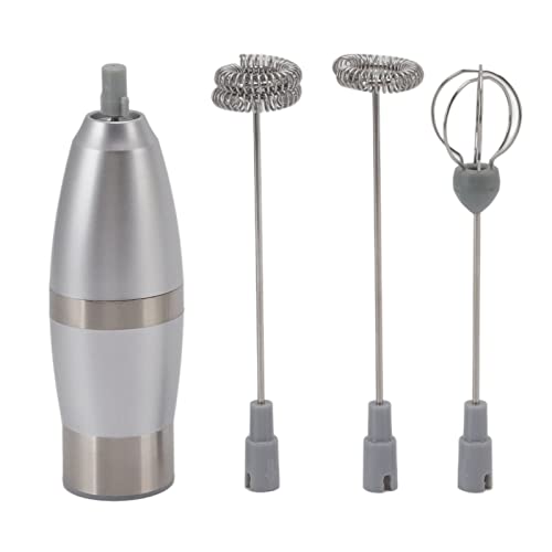 Dioche Elektrischer Handheldmilch -Frother für Kaffee, Tragbarer Handmixer mit Edelstahl -Schneebesen und Schnurloser Getränkemixer, Schneller Schaum für Latte Cappuccino Mocha von Dioche