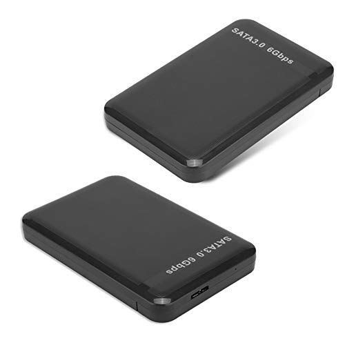 Dioche Externe Festplatte für Laptop Externe Festplatte Abs 2,5 Zoll USB3.0 Sata3.0 Hochgeschwindigkeits-6-Gbit/s-Mobilfestplattengehäuse Unterstützt 6 TB Uasp-Beschleunigung (Schwarz) von Dioche