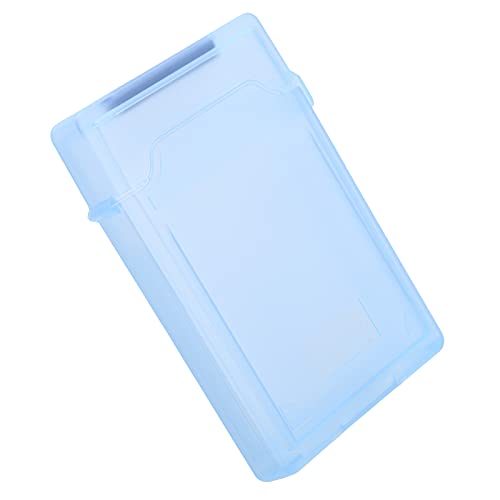 Dioche Festplatten-Aufbewahrungsbox Festplatten-Aufbewahrungsbox ABS 2,5-Zoll-Festplatten-Aufbewahrungsbox ABS-Material HDD Ssd Staubdichter und Antistatischer Schutzkoffer (Blau) von Dioche
