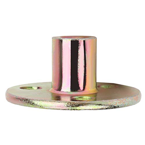 Dioche Flanschmuttern T Mutter M10, 5 Stück T-Nutenstein-Flansch, 3-Loch, verzinkte Eisen Möbelbefestigung, T-Stück, runde Basismutter zur Möbelbefestigung und verbindung von Dioche