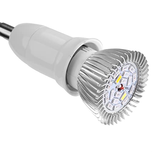 Dioche Lampe E27 Led Vollspektrum 18W Pflanze Vollspektrum 85 265V 18W 18 Led Wachsen Licht Led Lampen Blume Pflanze Hydroponische Wachstumsbirne (E27) von Dioche