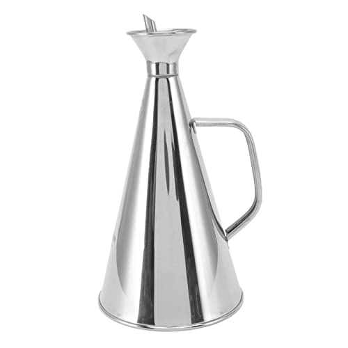 Dioche Olivenöl-Spender Edelstahl-Öl-Topf-Öl-Vorrats Behälter mit Tropf Freiem Ausleger für Heim-Restaurant (500ML) von Dioche