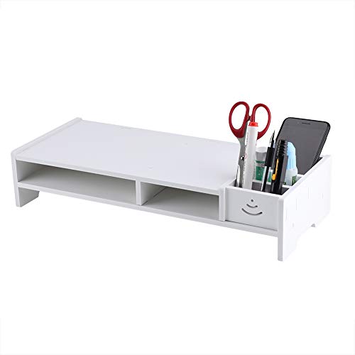Dioche Desktop-Monitor-Bildschirmerhöhung, Computer-Organizer, Computer-Ständer zur Erhöhung des visuellen Niveaus, Nacken-/Wirbelsäulenschutz, 48,1 x 20 x 10 cm von Dioche
