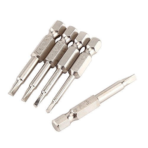 Dreieck-Schraubendreher-Set Bits Dreieckig 5 Stück 50 Mm 1 4 Zoll Sechskantschaft Dreieck-Schraubendreher Schraubendreher-Zubehör Bits Δ1,8 Δ2,0 Δ2,3 Δ2,7 Δ3,0 Starker Magnetismus von Dioche