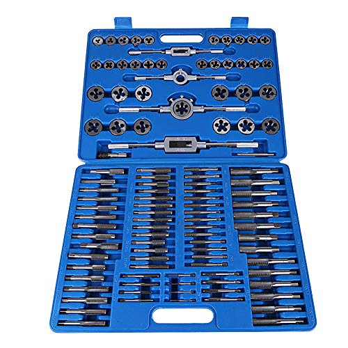 Gewindeschneider und Gewindeschneider Set M2-M18, 110 Stück / Set M2-M18 Professionelle Gewindebohrer und Schneideisen aus Stahl von Dioche