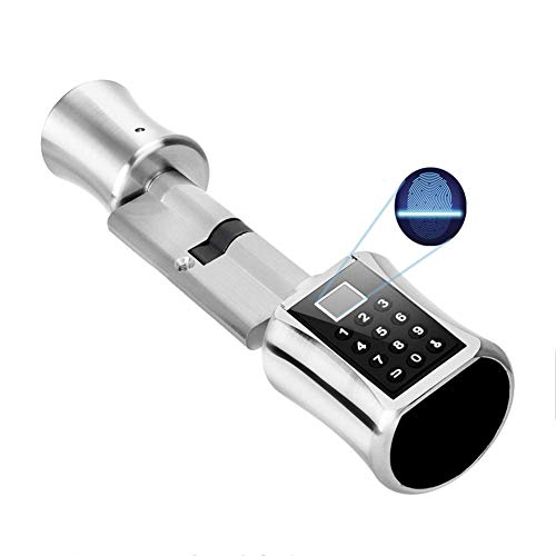 Dioche Intelligentes Biometrisches Türschloss, Multifunktion Keyless-Schloss Passwortcodiertes Schloss Smart Knob Kit mit Automatischer Verriegelung Zuverlässige Erkennung (55mm - 110mm Tür) von Dioche